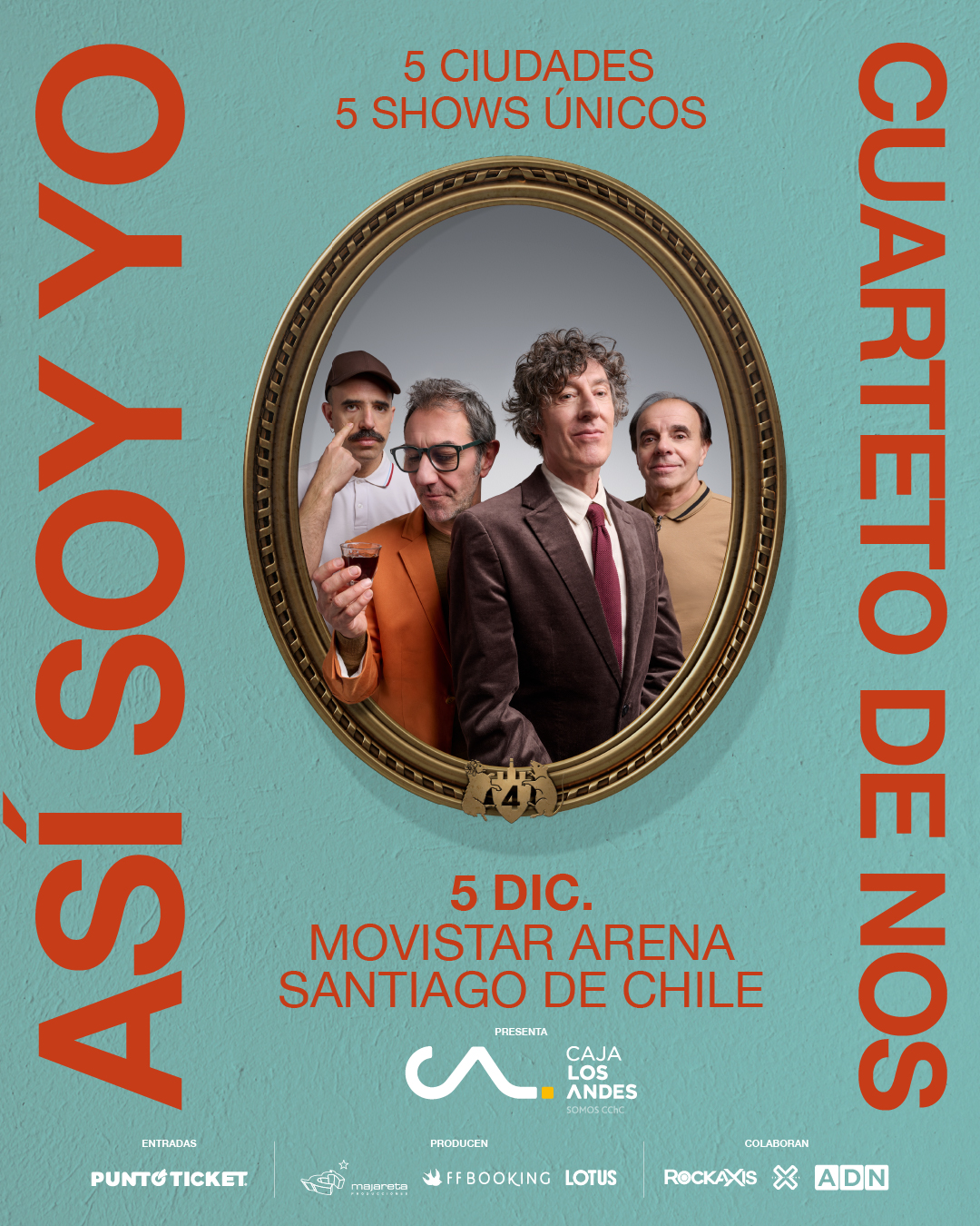 Así Soy Yo: Cuarteto de Nos vuelve a Chile con show único
